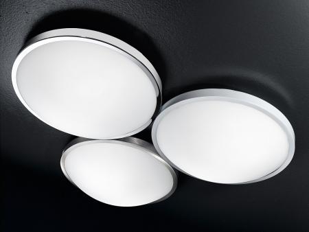 Plaza LED Deckenleuchte LED 1x12W Weiss Fabas Luce