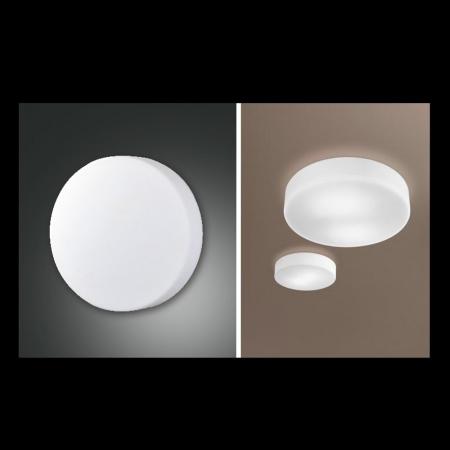 Graff Runde Klassische Dimmbare LED Wand- und Deckenleuchte in Weiss Fabas Luce