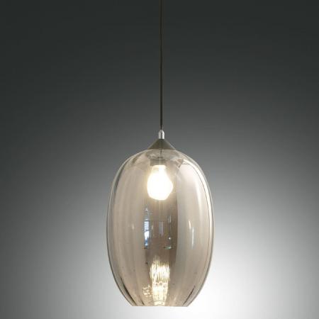 FABAS LUCE FAB-3519-45-126-01 Luce Pendelleuchte Ø25cm E27 Rauchglas Schwarz Smartluce