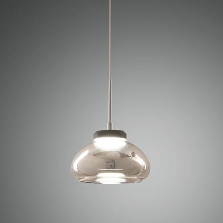 FABAS LUCE FAB-3547-40-126-01 Arabella LED Pendelleuchte Ø14cm 8W Warmweiß Rauchglas Smartluce