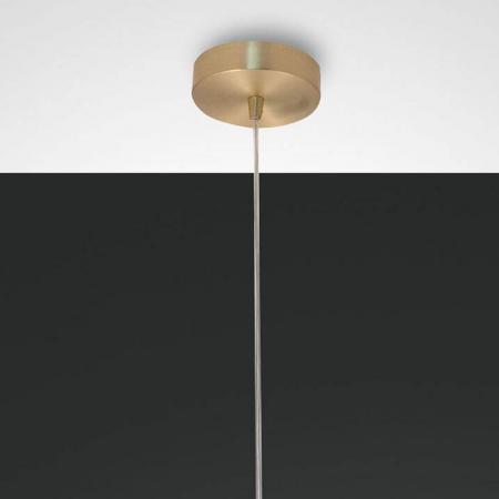 Dafne Mediterrane Glas-Pendelleuchte in zeitlosem Design in Amber von Fabas Luce