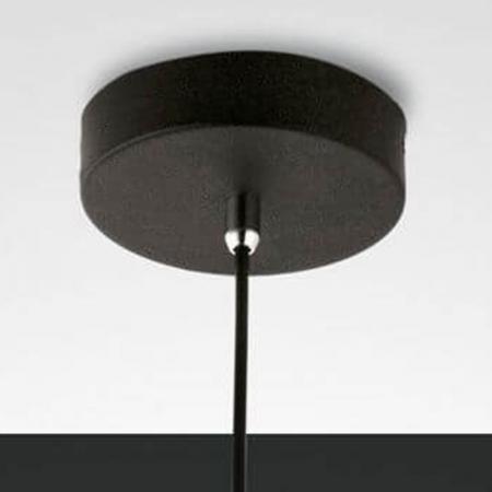 Camp Pendelleuchte mit integriertem Doppelkorb in Schwarz im Vintage-Look von Fabas Luce