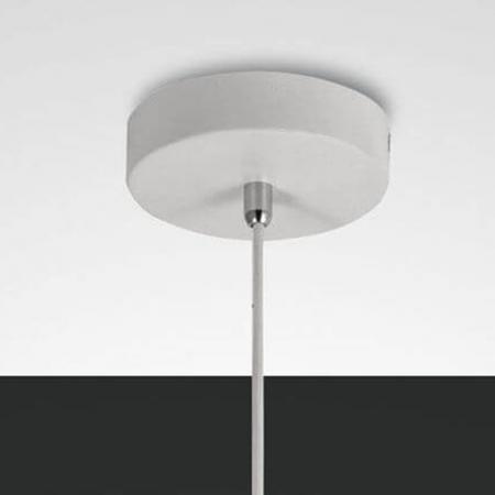 Camp Pendelleuchte mit integriertem Doppelkorb in Weiß im Vintage-Look von Fabas Luce