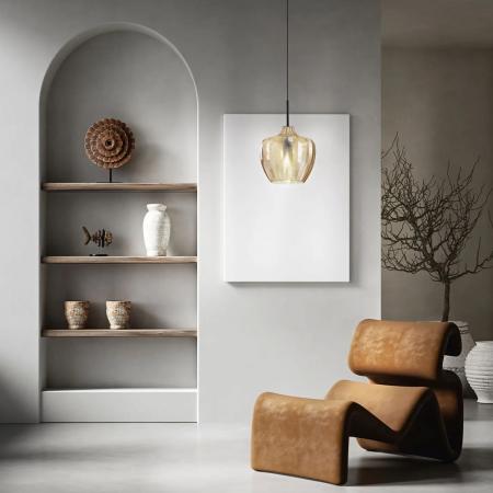 Gallura Pendelleuchte im Oriental-look in Amber von Fabas Luce