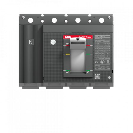 ABB XT5S 400 BREAKING PART 4p F F Schalteinheit Tmax XT5, mit vorderseitigen Anschlüssen Einsatz nur mit Schutzauslöser