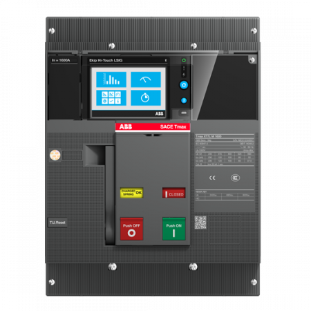 ABB XT7L M 800 Ekip M Touch LRIU In800 3p FF Kompaktleistungsschalter Motorschutz Tmax XT7M mit vorderseitigen Anschlüssen, 3polig