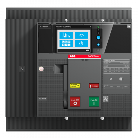 ABB XT7L M 1250 Ekip G Touch LSIG 1250 4p FF Kompaktleistungsschalter Generatorschutz Tmax XT7M mit vorderseitigen Anschlüssen, 4polig