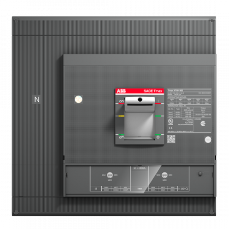 ABB XT6H 800 TMA In=600A 4p F F InN100%In UL Kompaktleistungsschalter Tmax XT6 mit vorderseitigen Anschlüssen, 4polig