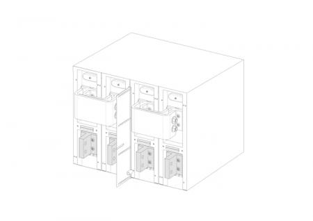 ABB KitJumpE4.2 1600-2500IEC -A- 2psLS INST Anschlusskit für Leistungsschalter Emax2 1500 V DC 4P installiert