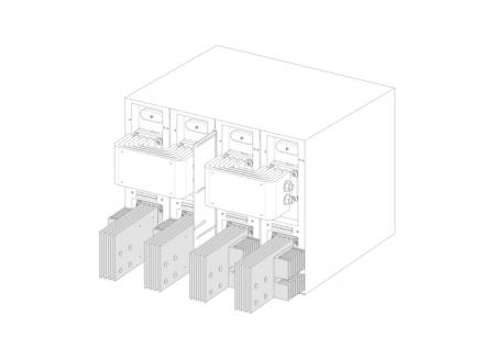 ABB KitJumpE4.2 3200 UL -A- 2psLS INST Anschlusskit für Leistungsschalter Emax2 1500 V DC 4P installiert
