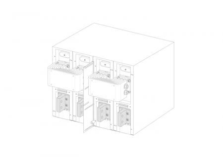 ABB KitJumpE4.2 1600-2000 UL -A- 2psLS INST Anschlusskit für Leistungsschalter Emax2 1500 V DC 4P installiert