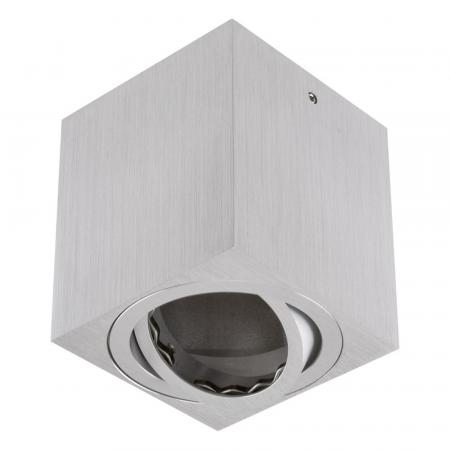 EVN Quadratischer Deckenstrahler schwenkbar alu IP20 GU10