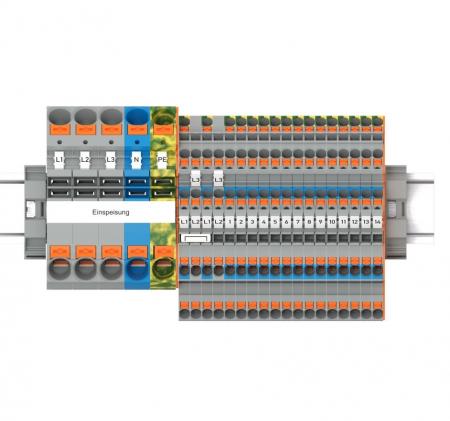 WAGO 821-111 TOPJOB S Hauptverteiler-Set FI/LS