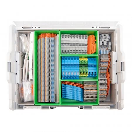 WAGO TOPJOB®S-INSTA-BOX L-BOXX 102 821-161 – Installationsetagenklemmen-Set für 3 normgerechte Verteilungen