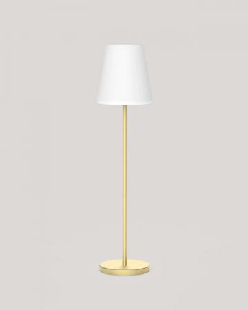 New Garden LOLA SLIM 120 Outdoor Stehlampe RGBW gold Akku USB Fernbedienung