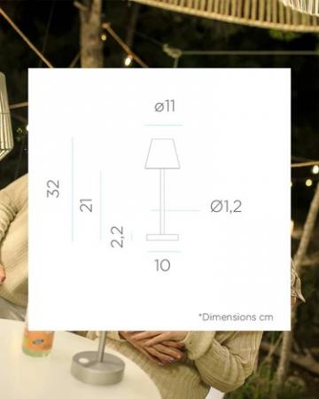 NewGarden LOLA SLIM 30 LED Tischlampe Touch-Sensor dimmbar rose-gold für Innen & Außen IP44