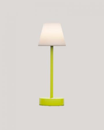 New Garden TISCHLAMPE LOLA SLIM 30 lime dimmbar Akku In&Out IP44
