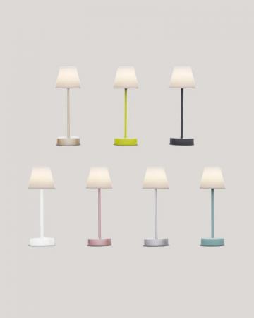 New Garden Designer TISCHLAMPE LOLA SLIM 30 anthrazit Akku dimmbar