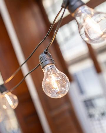 New Garden ALLEGRA Lichterkette schwarz 8 Meter IP44 mit Solar Akku USB