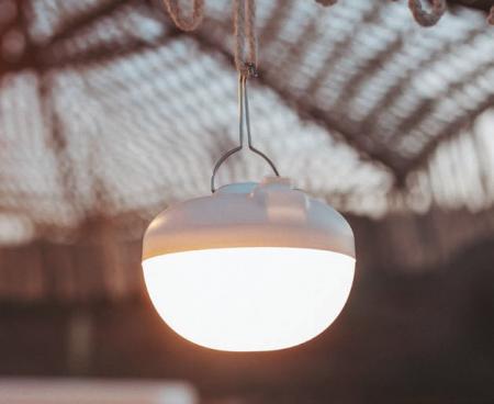 New Garden LED CHERRY BULB in Beige/ Weiß Akku warmweiss