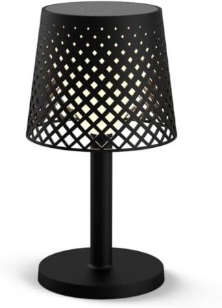 New Garden GRETA 5 in 1 LED-Leuchte Solar Akku schwarz Recycled Ocean Plastic