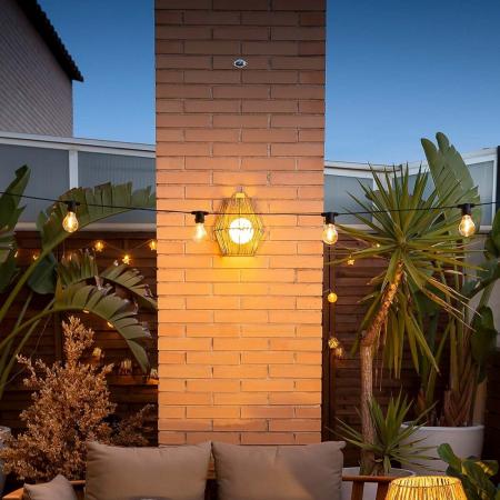 New Garden SISINE 25 Mediterrane mobile Wandleuchte Akku mit Fernbedienung für Innen & Außen