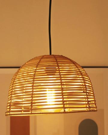 New Garden BOSSA Jute Hängelampe ø 35 cm Naturfaser Fernbedienung