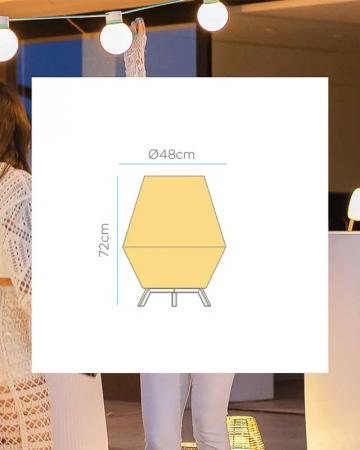 New Garden SISINE 70 Rattan Stehlampe aus Jute Naturfasern kabelgebunden mit Fernbedienung für Innen IP20