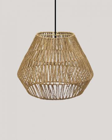 New Garden SISINE 30 Seegras Hängeleuchte mit E27 Fassung ohne Leuchtmittel für Innen IP20