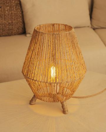 New Garden SISINE 30 Seegras Tischleuchte mit Schalter/Kabel