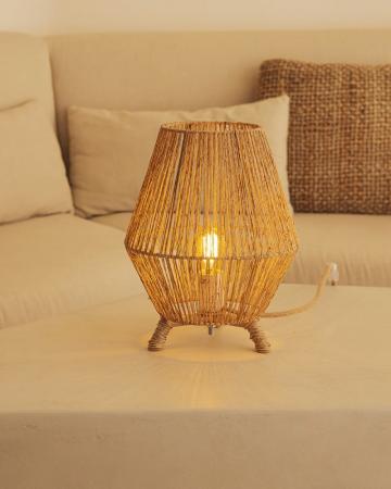 New Garden SISINE 30 Seegras Tischleuchte mit Schalter/Kabel