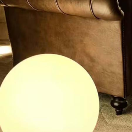 New Garden Große BULY 60 LED Kugelleuchte weiss IP20 230 Volt mit Stecker Kabel Ø 60 cm mit warmweißem Licht für Innen