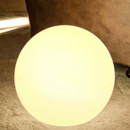 New Garden BULY 50 LED-Lichtkugel weiss IP20 230 Volt Kabel mit Stecker & Schalter- warmweißes Licht ø50 x 44 cm für Innen