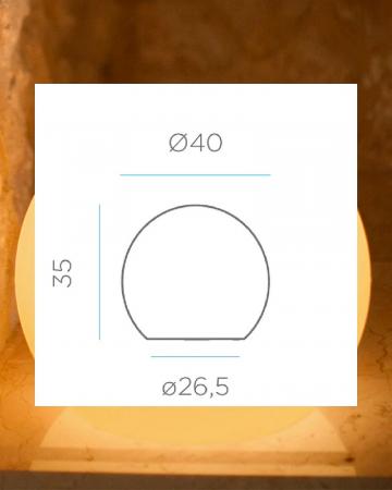 New Garden BULY 40 LED Lichtkugel für Innen IP20, Ø 40cm mit Kabel, Stecker und Schalter für 230 V Anschluß