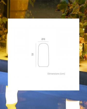 New Garden CANDY LED Tisch Leuchte Solar Akku mit Fernbedienung USB In&Out in Weiß IP54