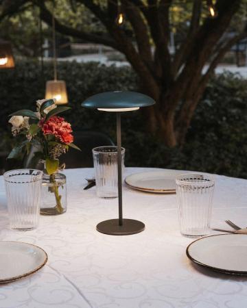 New Garden SARDINIA 40 Tischleuchte In&Out Akku dimmbar IP44 in anthrazit