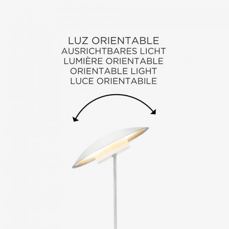 New Garden SARDINIA 40 Tischleuchte In&Out Akku dimmbar IP44 in weiß