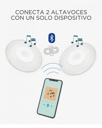 New Garden Wally Play Akku Poollampe RGBW mit Speaker Durchmesser: 38 cm mit Fernbedienung IP67, USB Stecker, dimmbar