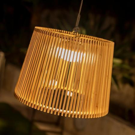 New Garden OKINAWA 40 LED Akku-Hängeleuchte dimmbar mit Fernbedienung, USB IP54