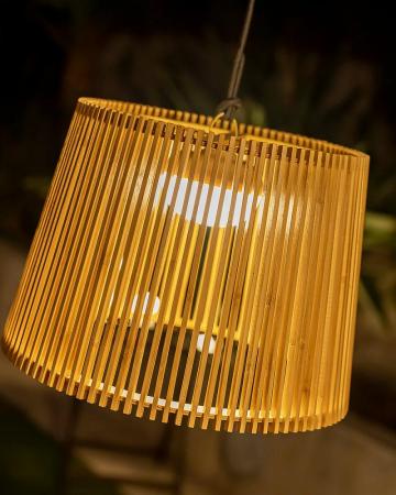 New Garden OKINAWA 40 LED Akku-Hängeleuchte dimmbar mit Fernbedienung, USB IP54