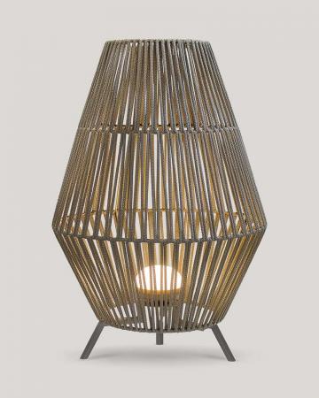 New Garden Conta Stehlampe aus Recyclingkunststoff Akku Dimmbar Fernbedienung für Innen & Außen