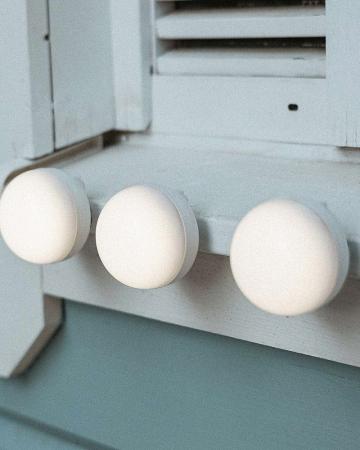 3er Set New Garden Mini Lampen weiß Akku Fernbedienung warmweißes Licht IP54