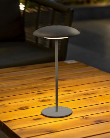 New Garden SARDINIA 30 Tischleuchte In&Out Akku dimmbar IP44 in anthrazit