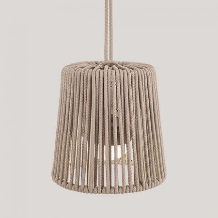 New Garden CONTA Mini LED Akku-Hängeleuchte USB-Aufladung, Fernbedienung, IP54 - aus recyceltem PVC mit warmweißem Licht  Ø 14,5 - Farbe Taupe Grau