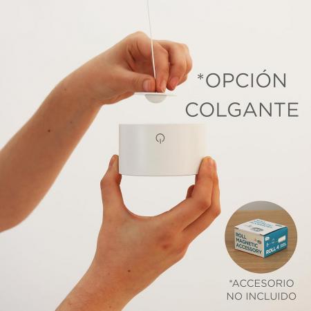 New Garden LED-Akku-Wandleuchte Roll 8 weiß