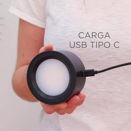 New Garden LED-Akku-Wandleuchte Roll 8 schwarz