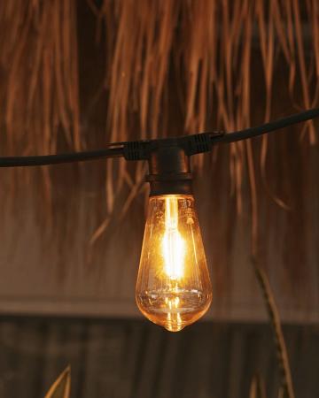 New Garden ALLEGRA Lichterkette SCHWARZ 220V mit E27 Fassung, ohne Leuchtmittel