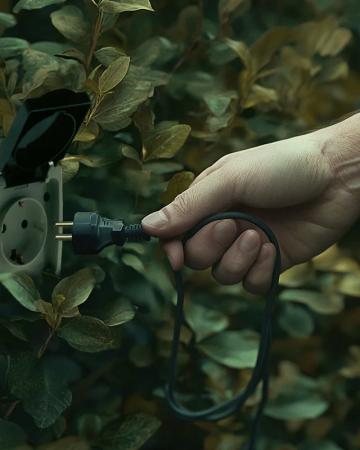 New Garden CALABARDINA PENDELLEUCHTE MIT KABEL und E27 Fassung Durchmesser: 30 cm, IP44 Sanftes Grün