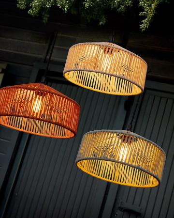 New Garden CALABARDINA PENDELLEUCHTE MIT KABEL und E27 Fassung Durchmesser: 30 cm, IP44 Sanftes Grün