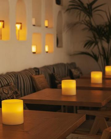 New Garden Dolo LED Wachs Kerze mit 3 LED-Dochten (2 x AAA batteries nicht enthalten)